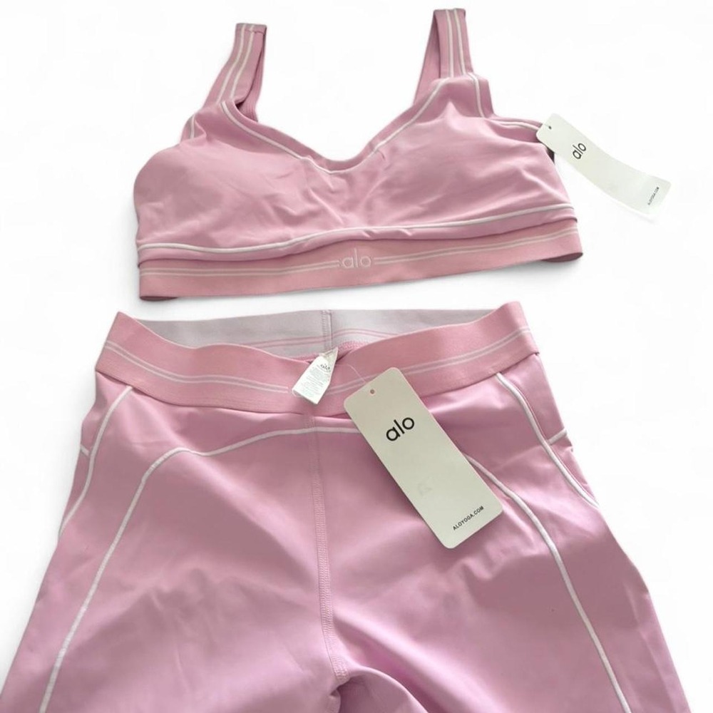 Alo Yoga Pink Matching Activewear Set – Size XL (NWT) - Picture 4 of 8